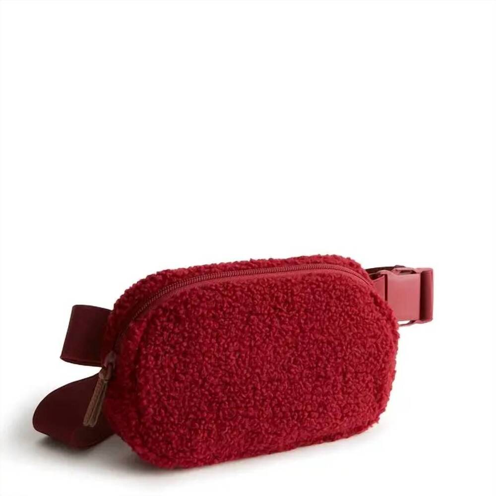 NEW VERA BRADLEY women's woodward small belt bag in tibetan red